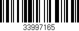 Código de barras (EAN, GTIN, SKU, ISBN): '33997165'
