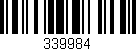 Código de barras (EAN, GTIN, SKU, ISBN): '339984'