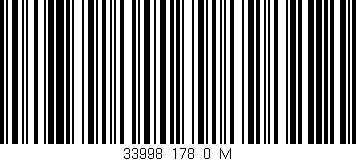 Código de barras (EAN, GTIN, SKU, ISBN): '33998_178_0_M'
