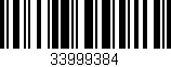 Código de barras (EAN, GTIN, SKU, ISBN): '33999384'