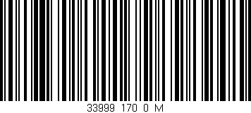 Código de barras (EAN, GTIN, SKU, ISBN): '33999_170_0_M'