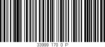 Código de barras (EAN, GTIN, SKU, ISBN): '33999_170_0_P'