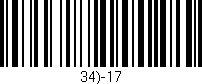 Código de barras (EAN, GTIN, SKU, ISBN): '34)-17'