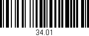 Código de barras (EAN, GTIN, SKU, ISBN): '34.01'