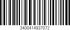 Código de barras (EAN, GTIN, SKU, ISBN): '3400414937072'