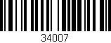 Código de barras (EAN, GTIN, SKU, ISBN): '34007'