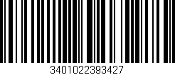 Código de barras (EAN, GTIN, SKU, ISBN): '3401022393427'