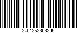 Código de barras (EAN, GTIN, SKU, ISBN): '3401353806399'