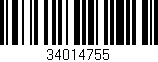 Código de barras (EAN, GTIN, SKU, ISBN): '34014755'