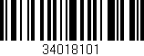 Código de barras (EAN, GTIN, SKU, ISBN): '34018101'