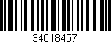 Código de barras (EAN, GTIN, SKU, ISBN): '34018457'