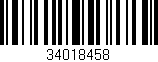 Código de barras (EAN, GTIN, SKU, ISBN): '34018458'