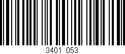 Código de barras (EAN, GTIN, SKU, ISBN): '3401/053'
