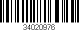 Código de barras (EAN, GTIN, SKU, ISBN): '34020976'