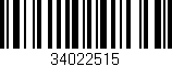Código de barras (EAN, GTIN, SKU, ISBN): '34022515'