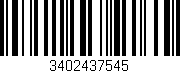 Código de barras (EAN, GTIN, SKU, ISBN): '3402437545'