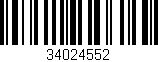 Código de barras (EAN, GTIN, SKU, ISBN): '34024552'
