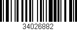 Código de barras (EAN, GTIN, SKU, ISBN): '34026882'