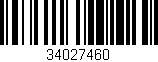 Código de barras (EAN, GTIN, SKU, ISBN): '34027460'