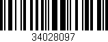 Código de barras (EAN, GTIN, SKU, ISBN): '34028097'