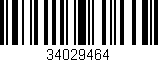 Código de barras (EAN, GTIN, SKU, ISBN): '34029464'