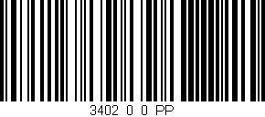 Código de barras (EAN, GTIN, SKU, ISBN): '3402_0_0_PP'