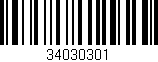Código de barras (EAN, GTIN, SKU, ISBN): '34030301'