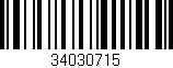 Código de barras (EAN, GTIN, SKU, ISBN): '34030715'