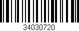 Código de barras (EAN, GTIN, SKU, ISBN): '34030720'