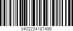 Código de barras (EAN, GTIN, SKU, ISBN): '3403234187498'