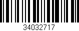 Código de barras (EAN, GTIN, SKU, ISBN): '34032717'