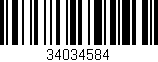 Código de barras (EAN, GTIN, SKU, ISBN): '34034584'