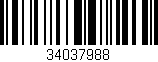 Código de barras (EAN, GTIN, SKU, ISBN): '34037988'