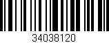 Código de barras (EAN, GTIN, SKU, ISBN): '34038120'