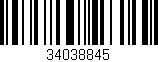 Código de barras (EAN, GTIN, SKU, ISBN): '34038845'