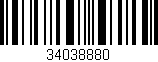 Código de barras (EAN, GTIN, SKU, ISBN): '34038880'