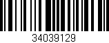 Código de barras (EAN, GTIN, SKU, ISBN): '34039129'