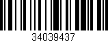 Código de barras (EAN, GTIN, SKU, ISBN): '34039437'