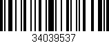 Código de barras (EAN, GTIN, SKU, ISBN): '34039537'
