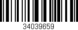 Código de barras (EAN, GTIN, SKU, ISBN): '34039659'