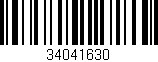 Código de barras (EAN, GTIN, SKU, ISBN): '34041630'