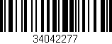 Código de barras (EAN, GTIN, SKU, ISBN): '34042277'