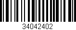 Código de barras (EAN, GTIN, SKU, ISBN): '34042402'