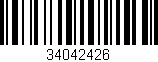 Código de barras (EAN, GTIN, SKU, ISBN): '34042426'