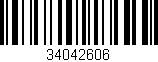 Código de barras (EAN, GTIN, SKU, ISBN): '34042606'