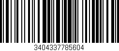 Código de barras (EAN, GTIN, SKU, ISBN): '3404337785604'