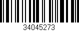 Código de barras (EAN, GTIN, SKU, ISBN): '34045273'