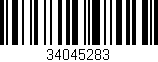 Código de barras (EAN, GTIN, SKU, ISBN): '34045283'