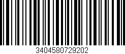 Código de barras (EAN, GTIN, SKU, ISBN): '3404580729202'