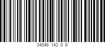 Código de barras (EAN, GTIN, SKU, ISBN): '34046_142_0_8'